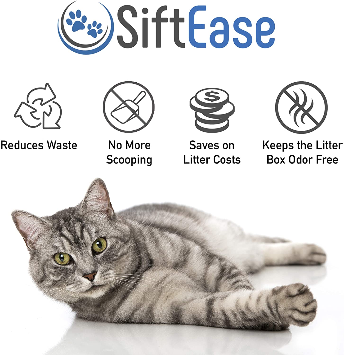 Clean Litter Club Siftease Litter Box Cleaner-Litter Sifter