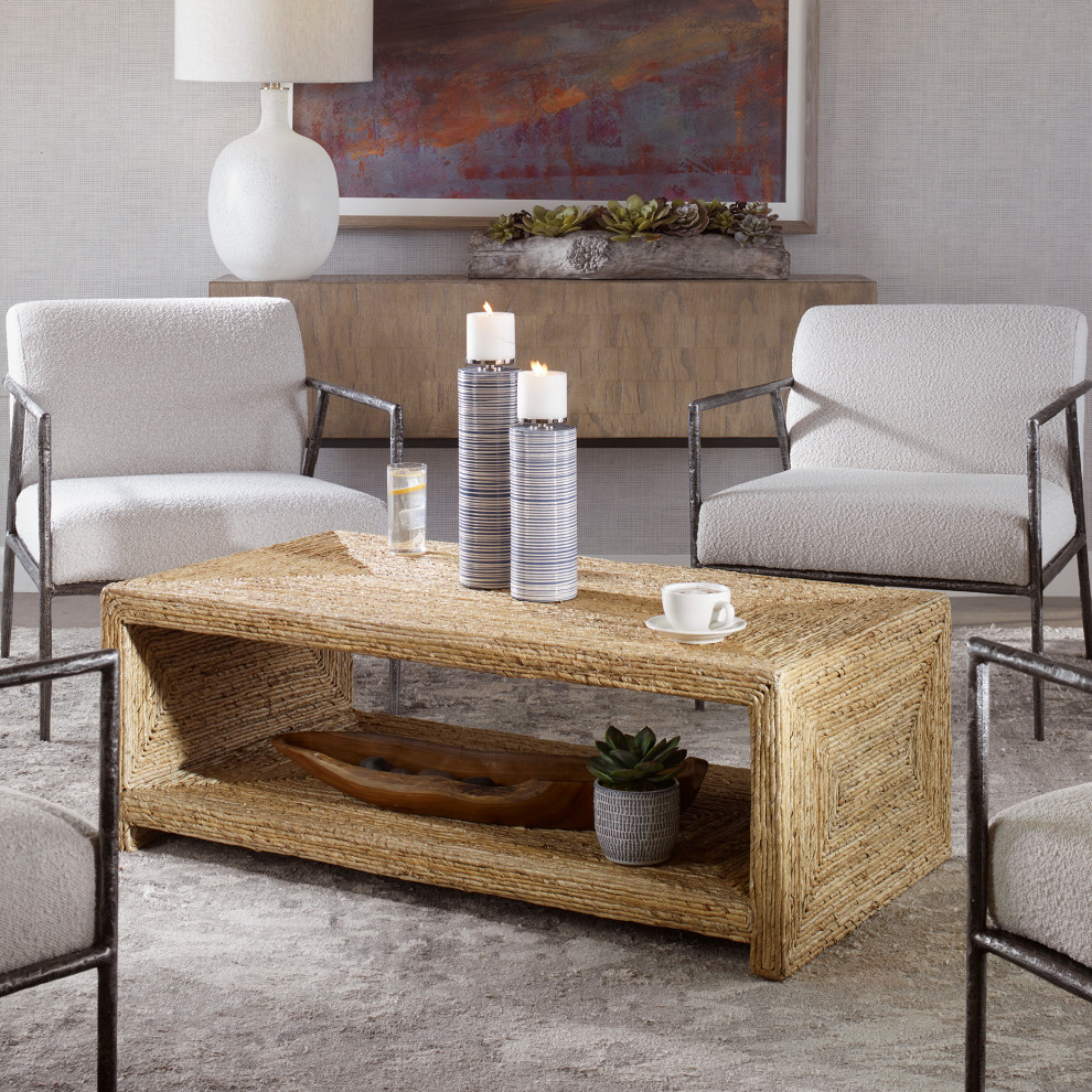 Uttermost Rora Open Coastal Coffee table   Beach Style   Coffee Tables   by Uttermost  Houzz