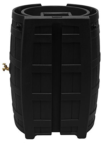 Good Ideas Rain Wizard 65 Gallon Rain Barrel - Black