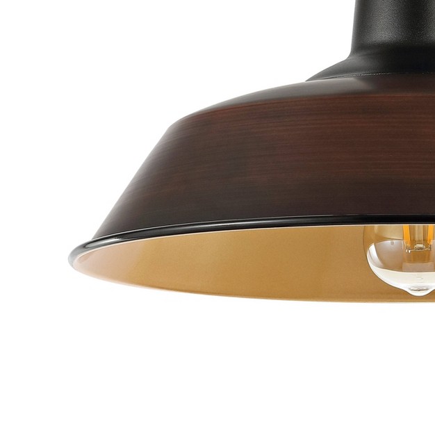 1 light Camila Classic Industrial Indoor outdoor Led Semi Flush Mount Oil Rubbed Bronze copper Jonathan Y