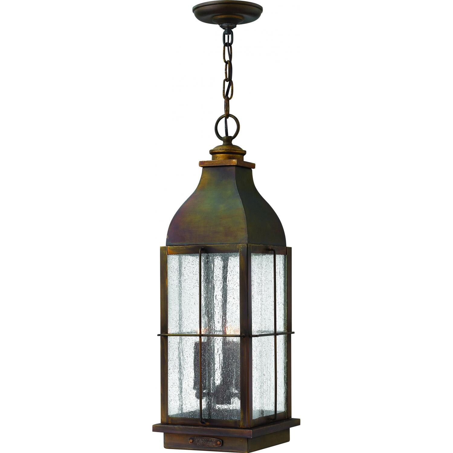 Hinkley Lighting Bingham Three Light 24-Inch Outdoor Hanging Lantern