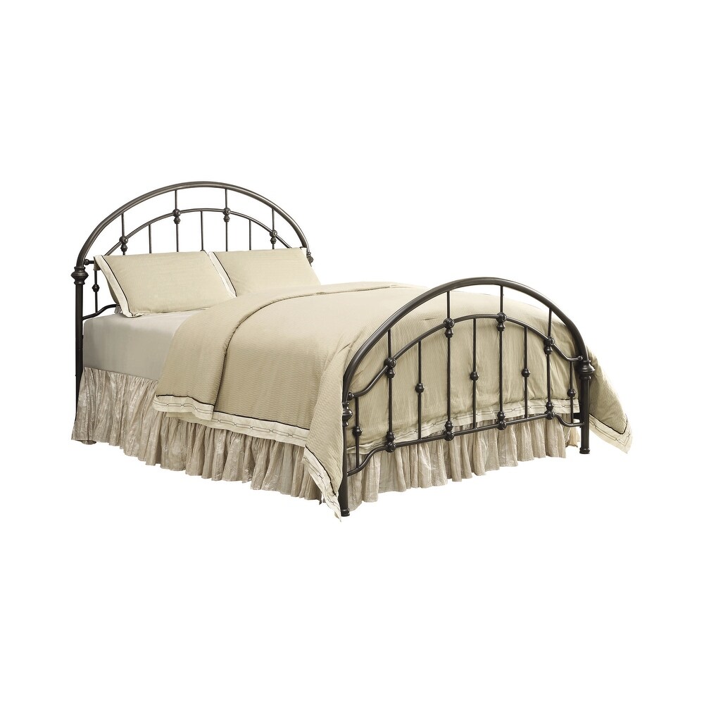 Juneau Transitional Dark Bronze Metal Bed