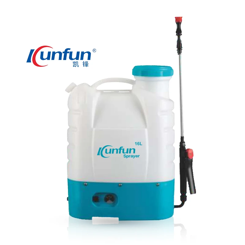 Kunfun 12L Agricultural Plastic Knapsack Electric Battery Sprayer