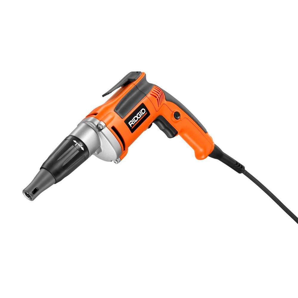 RIDGID 6.5 Amp Corded 14 in. Heavy-Duty VSR Drywall Screwdriver R60002