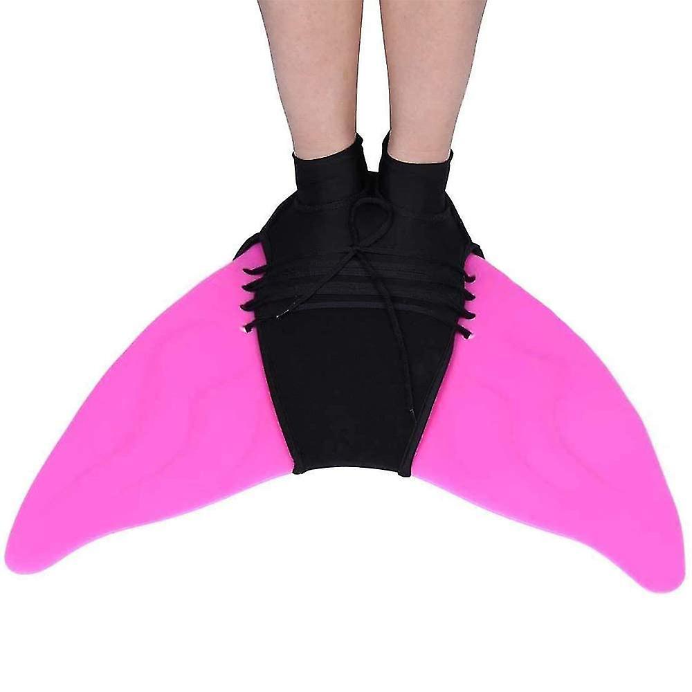 Miman Swim Fins For Kids， Mermaid Tail Fins One-piece Flipper Diving Fins