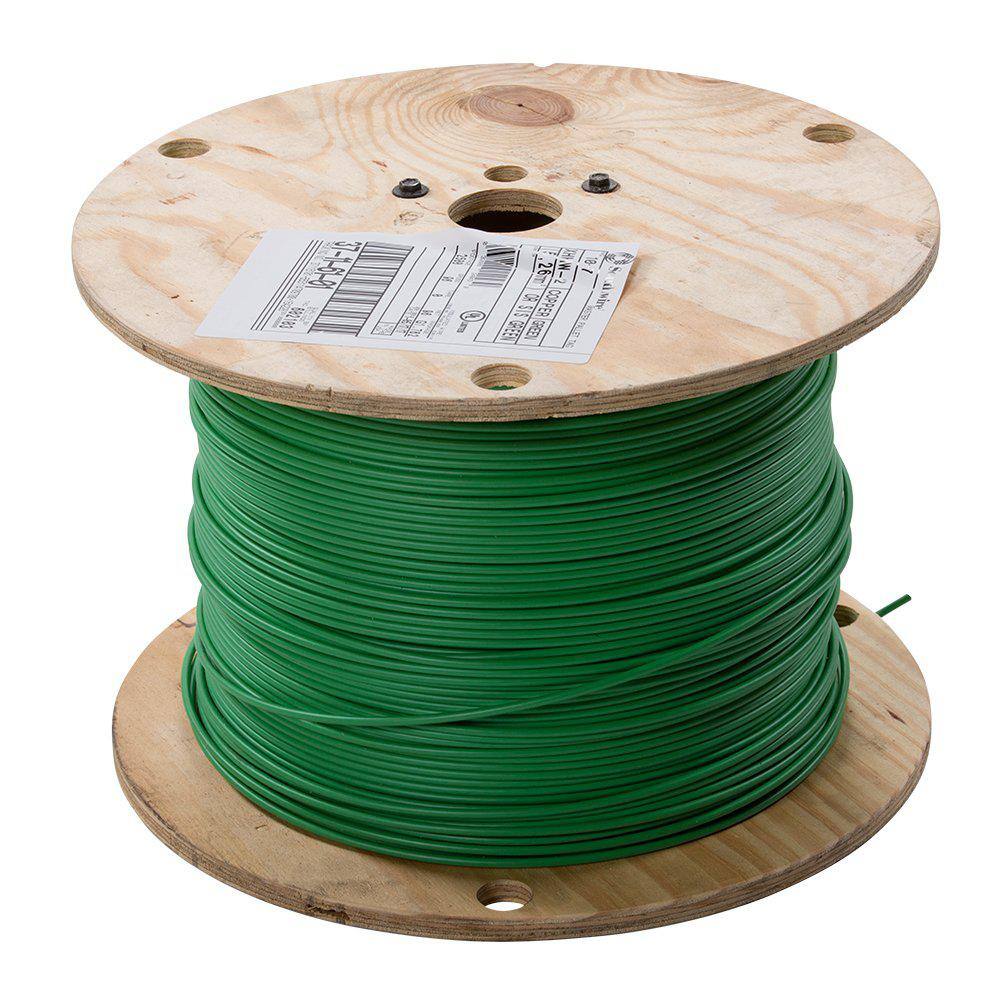 Southwire 2500 ft. 10 Green Stranded CU XHHW Wire 37116101