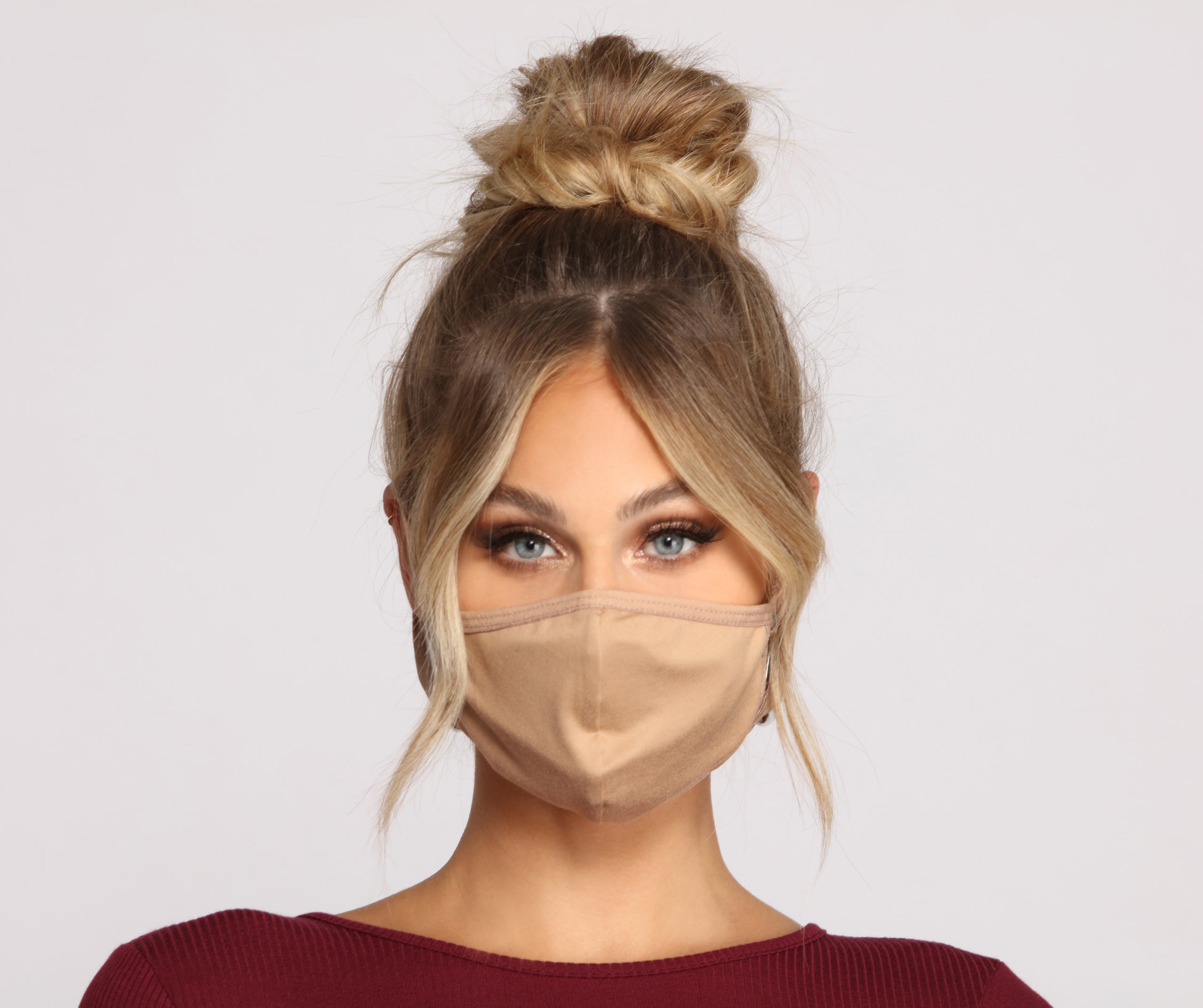 Keep It Chic Mocha Face Mask With Earloops