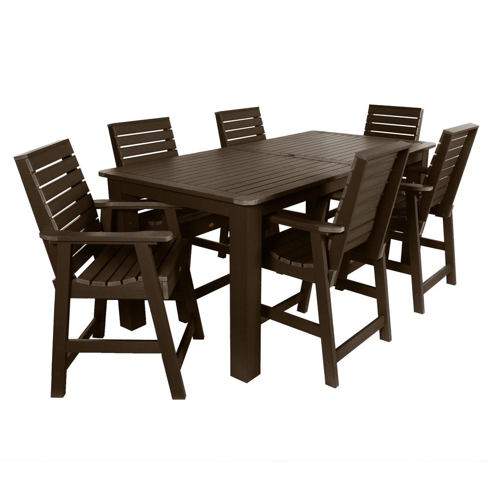 Weatherly 7 piece Outdoor Dining Set   42\