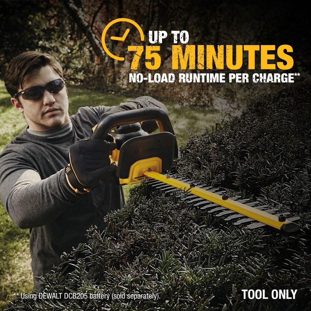 DEWALT 20 V MAX* Lithium Ion Hedge Trimmer Bare DCHT820B from DEWALT