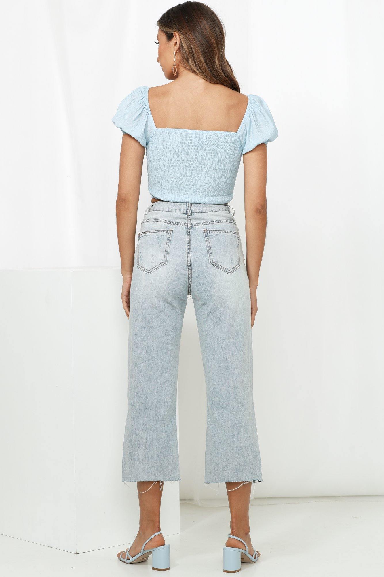 Lookbook Crop Top Blue