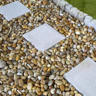 Rain Forest 0.25 cu. ft. 1 in. to 2 in. 20 lbs. Medium Golden Sapphire Pebbles RFGSP2-20