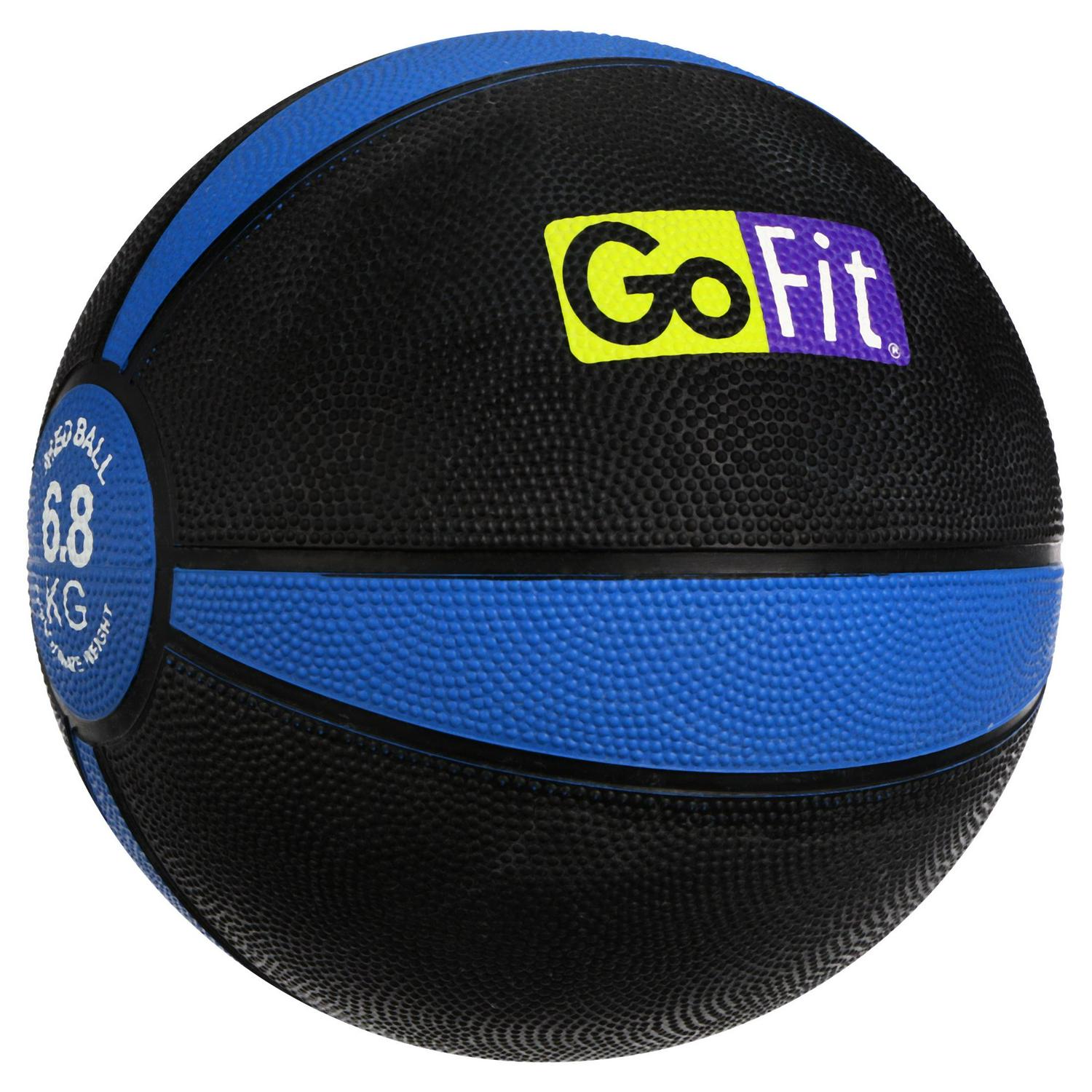 GoFit Medicine Ball， Training Manual Set Textured Medicine Ball  Multiple increments of weight