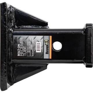 Buyers Products Company Black Receiver Tube 2 in. I.D. x 6 in. L Welded to 12 in. Mounting Plate 1804055