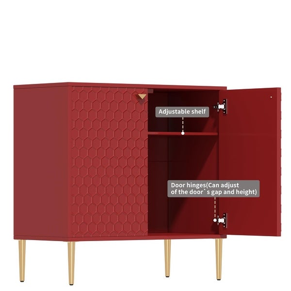 2 Door Freestanding Locker Accent Cabinet