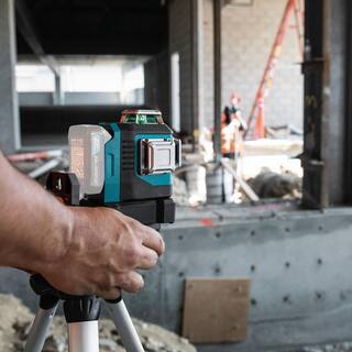 Makita 12V max CXT Lithium-Ion Cordless Self-Leveling 360-Degree 3-Plane Green Laser Level (Tool Only) SK700GD