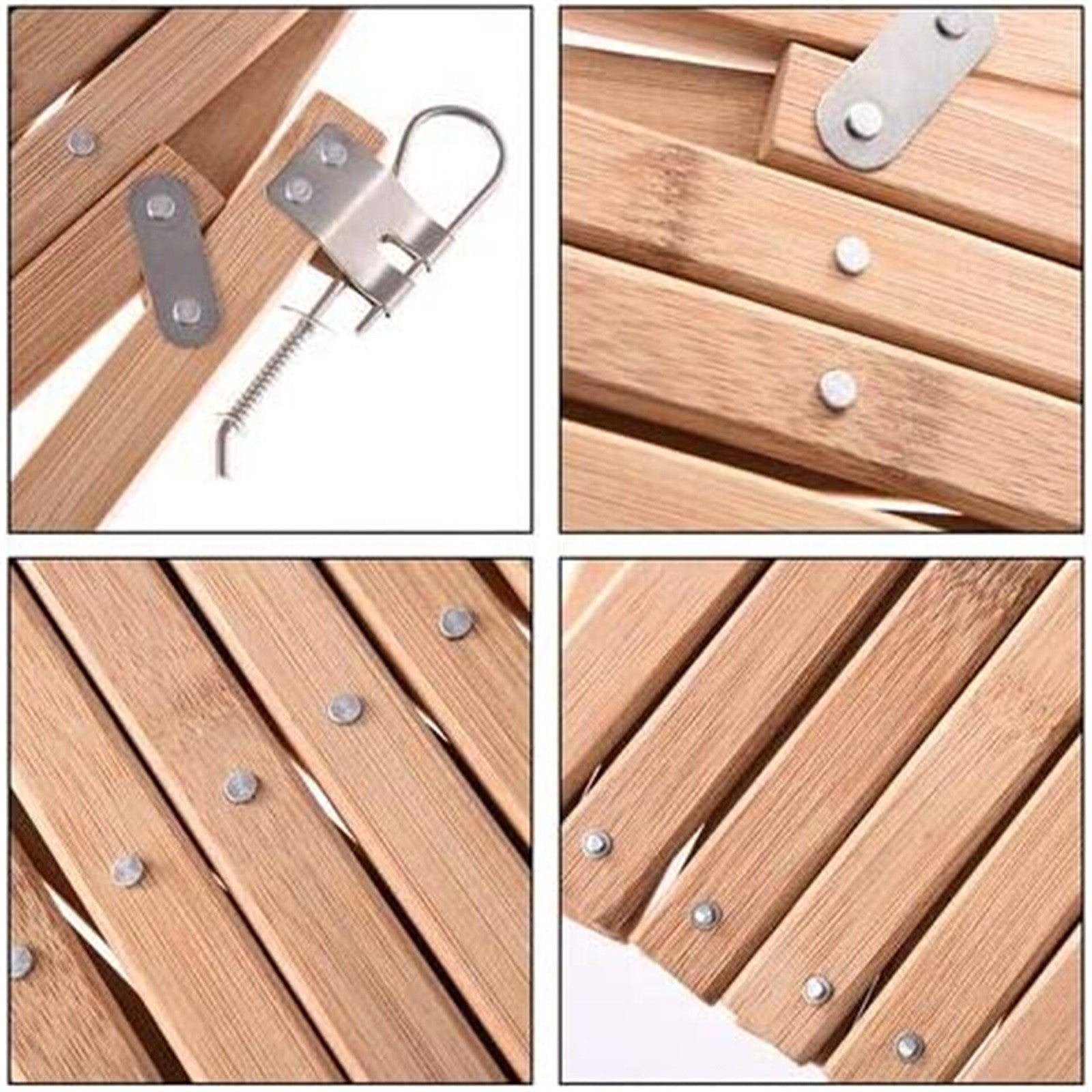 Sayhi Wooden Fence Retractable Safety Guard Divider Gate Sliding Door Free Standing