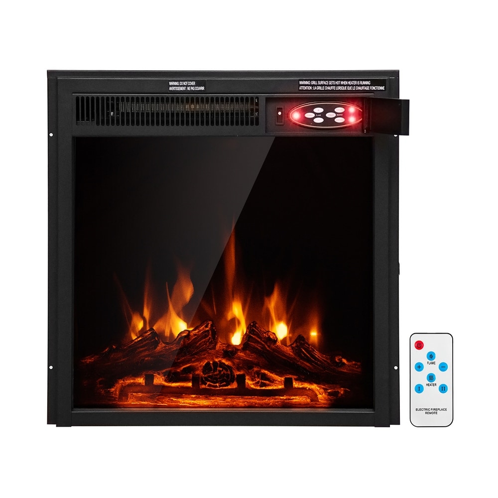 Electric Fireplace Insert 5100 BTU Recessed Fireplace Heater