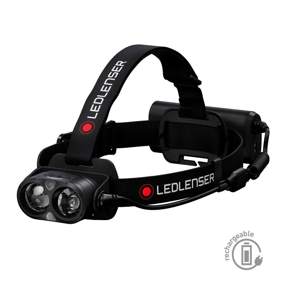 LEDLENSER H19R Core Rechargeable Headlamp 3500 Lumens Fusion Beam Red Light Constant Light Waterproof Magnetic Charge System H19R Core