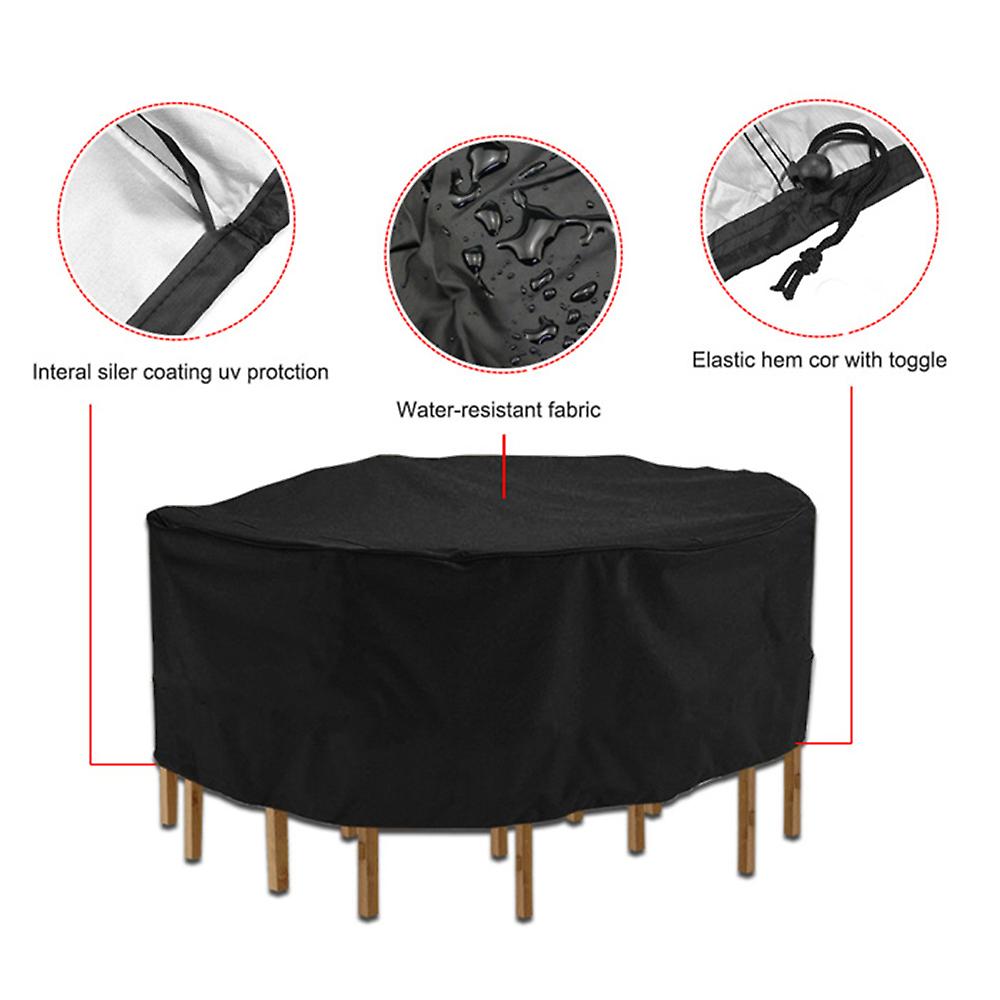 Born Pretty Outdoor Garden Furniture Cover Round Table Chair Set Waterproof Oxford Wicker Sofa Protection Patio Rain Snow Dustproof Covers