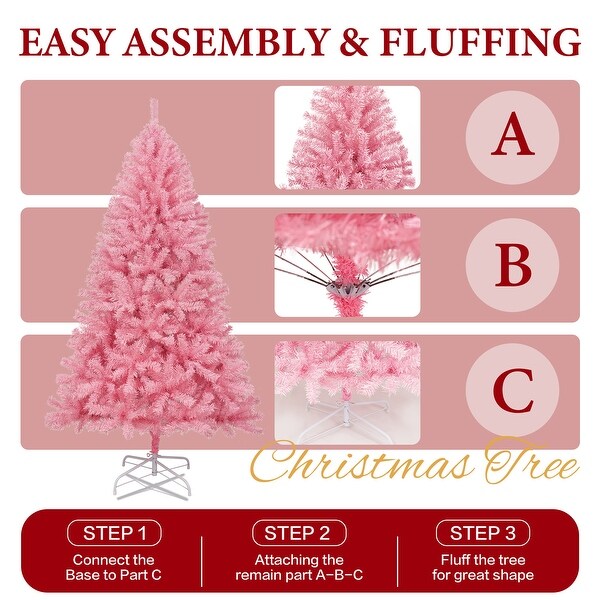 Artificial Christmas Trees With Foldable Metal Stand (6 / 7.5 / 9 ft.)