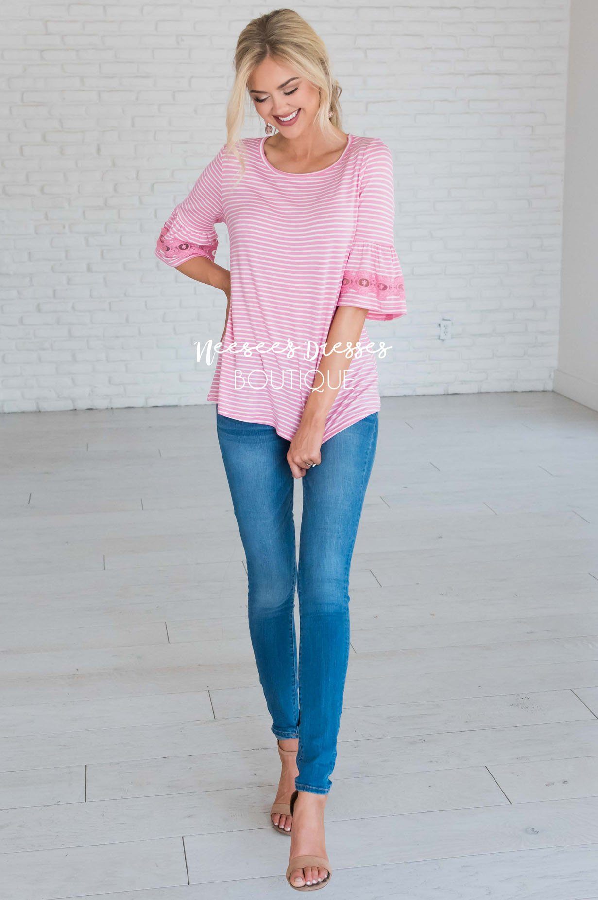 Forget Me Not Bell Sleeve Top