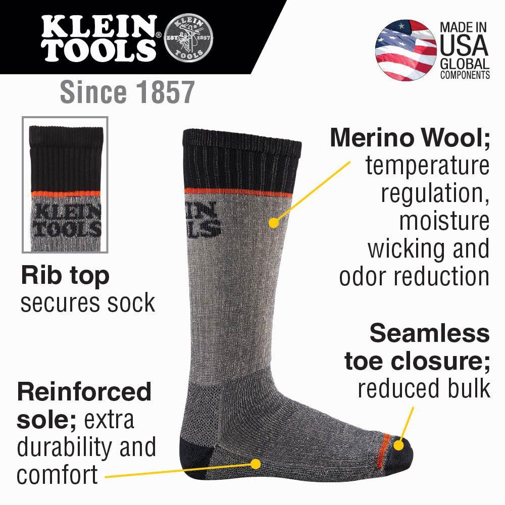 Merino Wool Thermal Socks， L