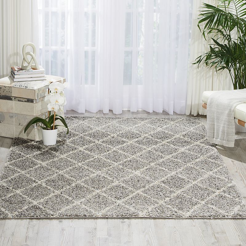 Nourison Brisbane Elusive Lattice Shag Rug