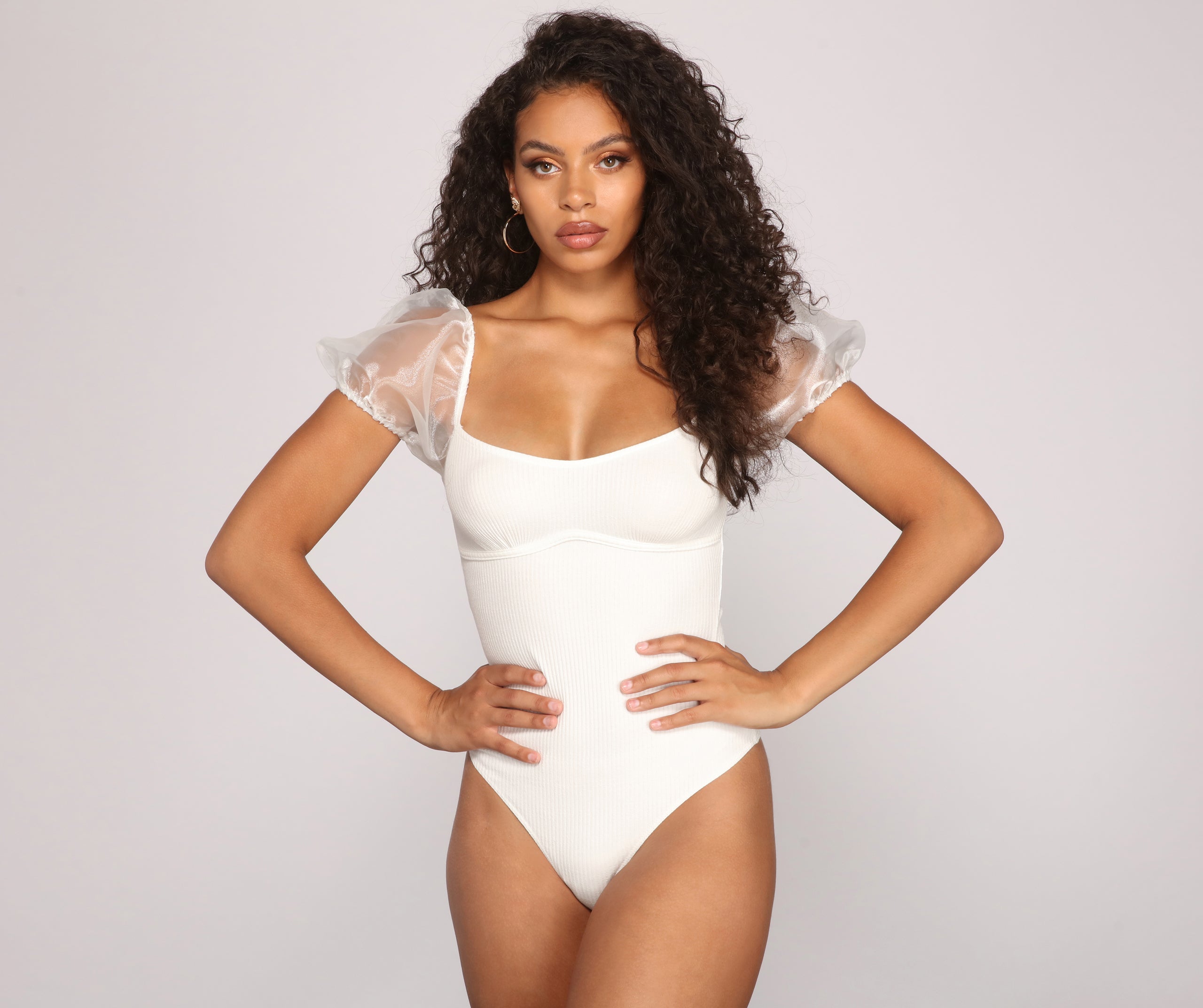 Add Some Flair Puff Sleeve Bodysuit