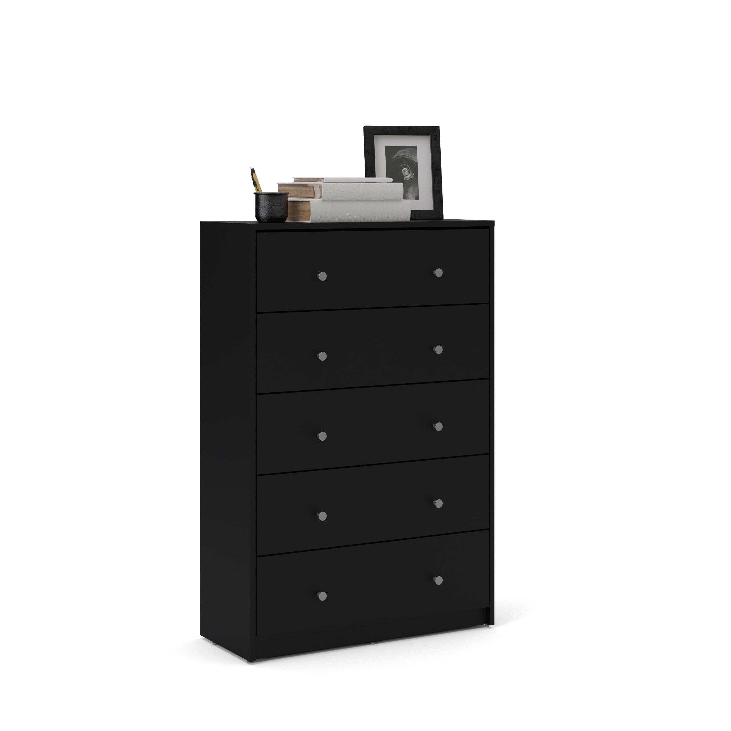 Studio 5 Drawer Chest, Black