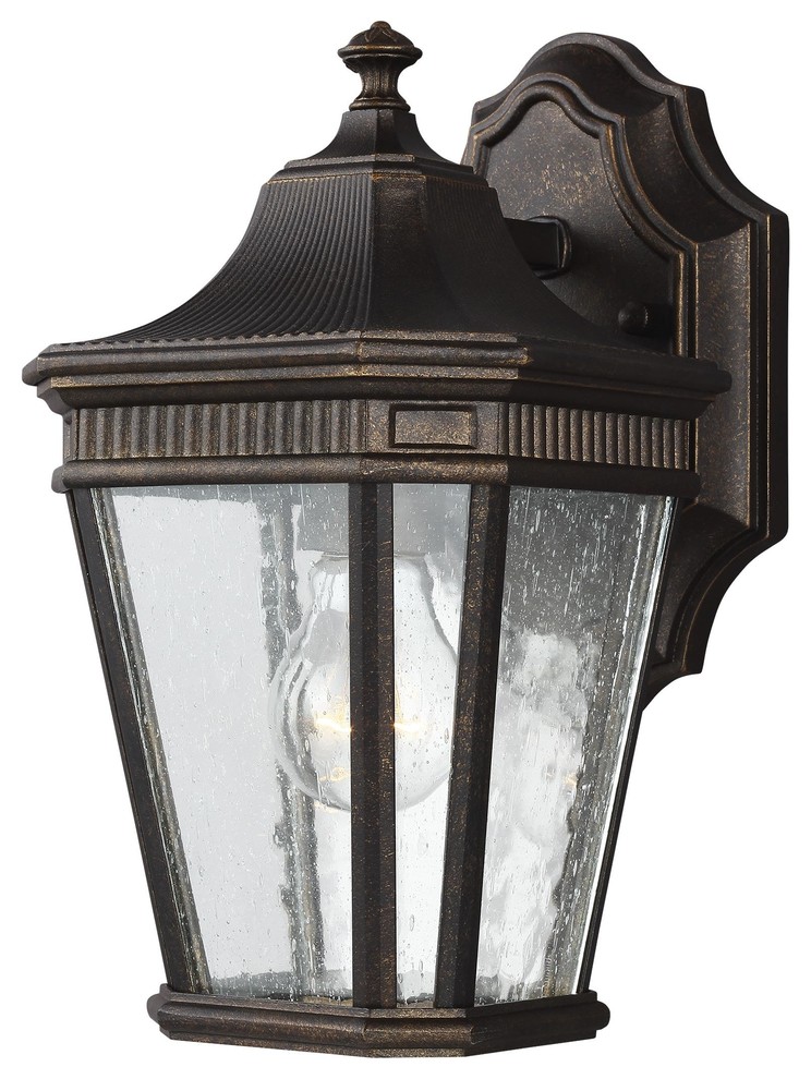 1 Light Wall Lantern  Grecian Bronze   Traditional   Outdoor Wall Lights And Sconces   by Lighting and Locks  Houzz