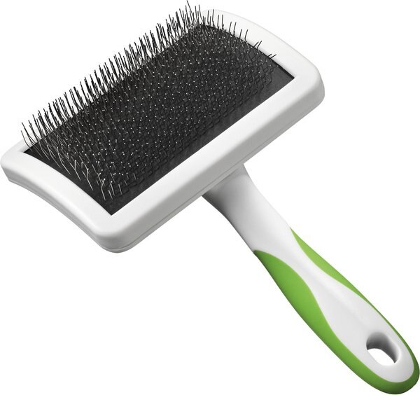 Andis Firm Slicker Brush， Green/White， Large