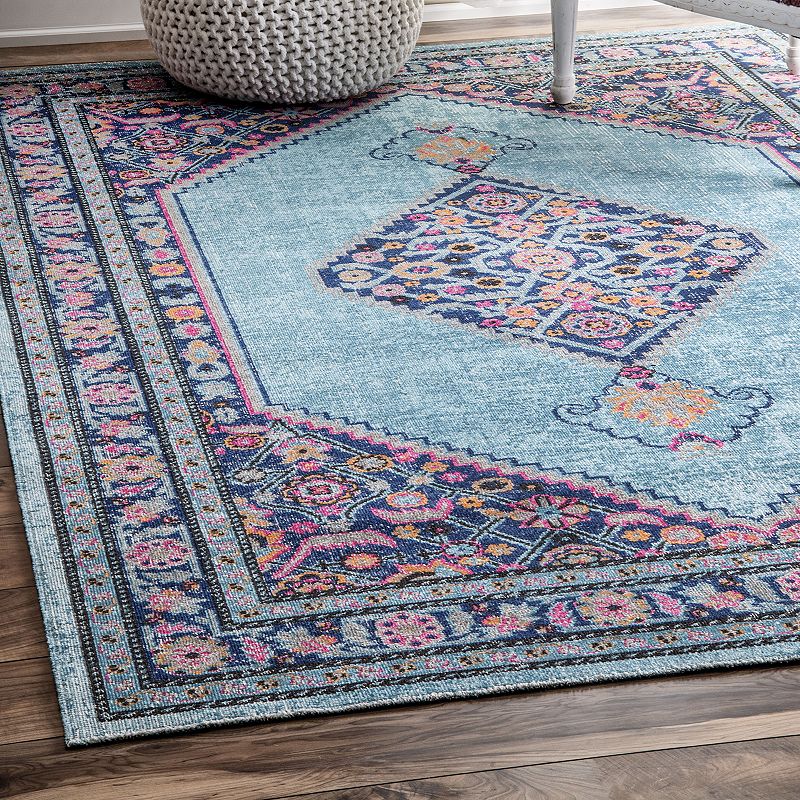 nuLOOM Dortha Vintage Framed Medallion Rug