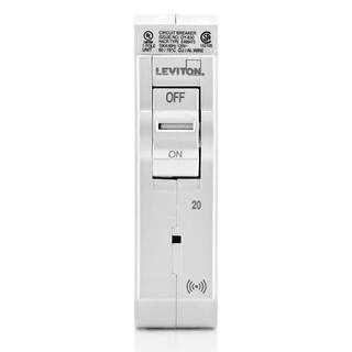 Leviton Smart Branch Circuit Breaker Standard 1-Pole 20 Amp 120-Volt 10kA Interrupt Rating R05-LB120-0SR