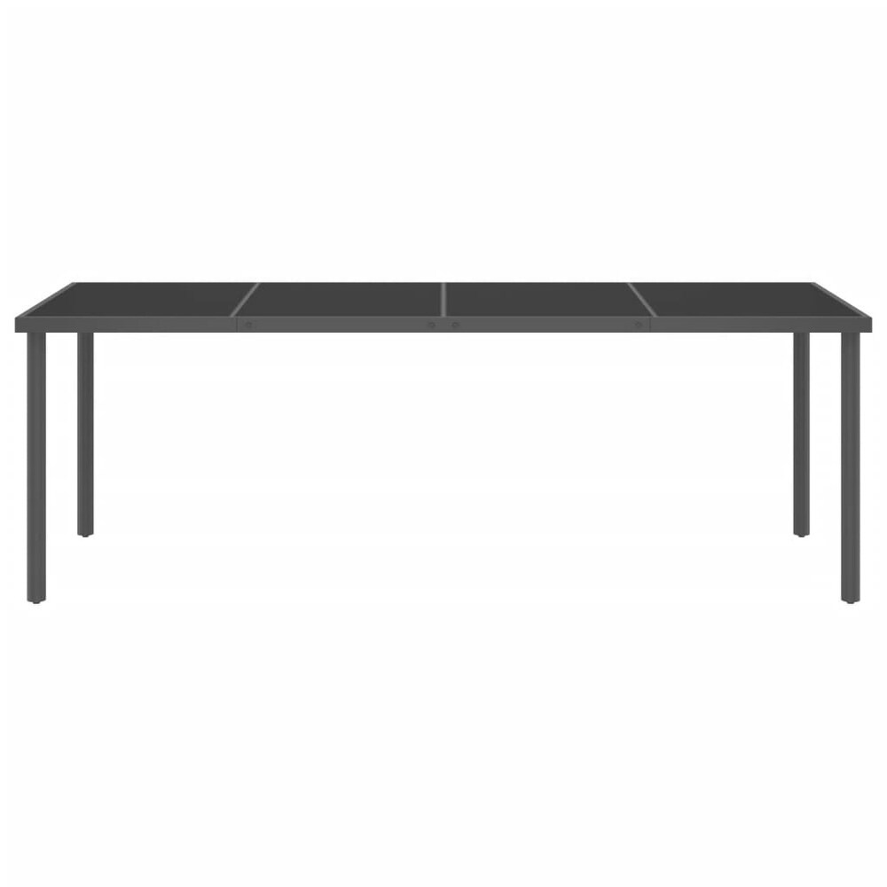 vidaXL Patio Dining Table Anthracite 86.6\