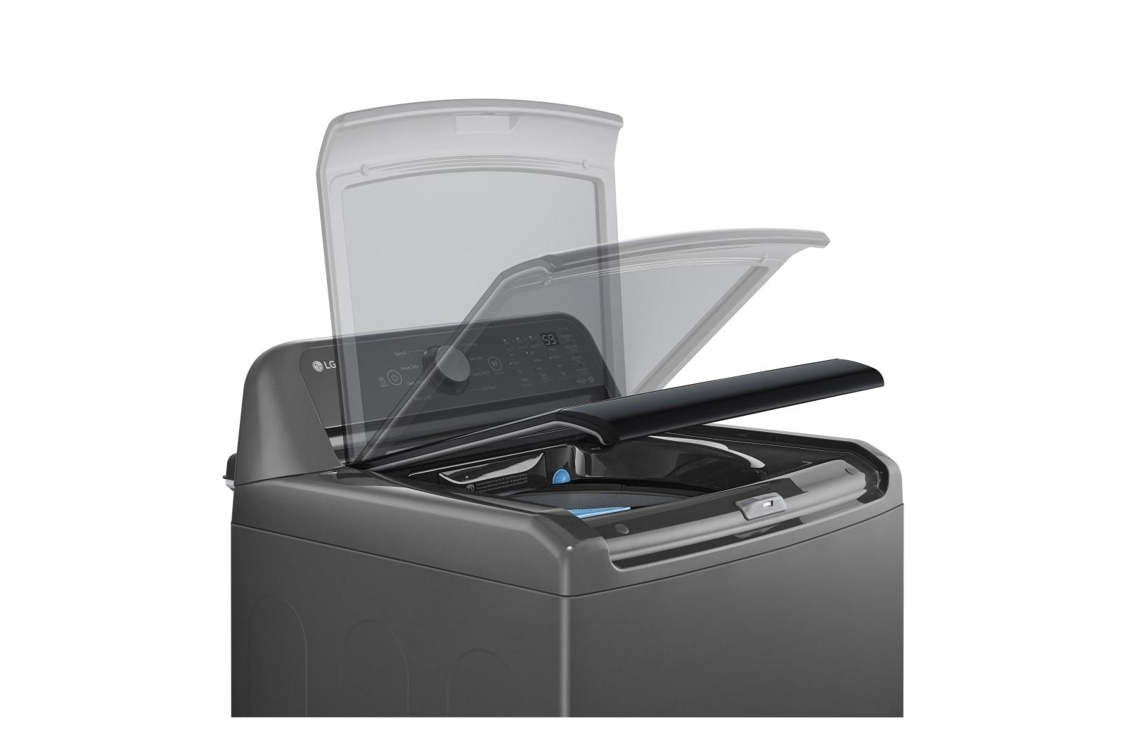 Lg WT7150CM 5.0 Cu. Ft. Top Load Energy Star Washer With Impeller, Turbodrum™, Slamproof® Glass Lid, & Water Plus