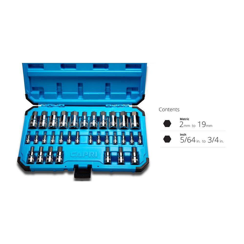 Capri Tools Advanced Series Hex Master Bit Socket Set (32-Piece) CP30032ADV