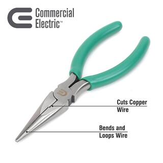 Commercial Electric 6 in. Long Nose Pliers CE180831