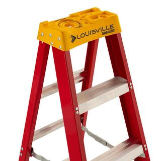 Louisville Ladder 4 ft. Fiberglass Step Ladder with 300 lbs. Load Capacity Type IA Duty Rating L-3016-04