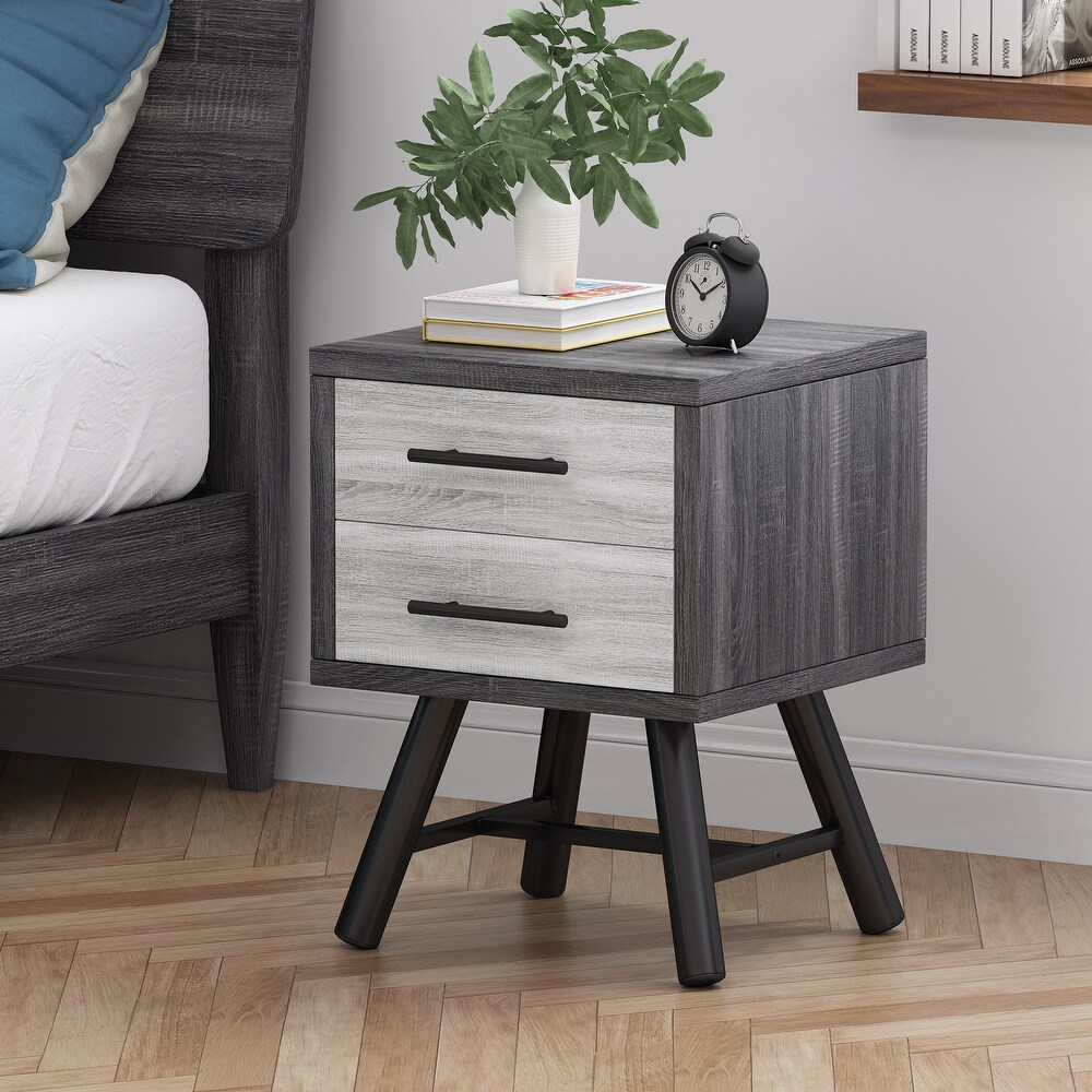 Burgoyne Mid Century Modern Nightstand by Christopher Knight Home