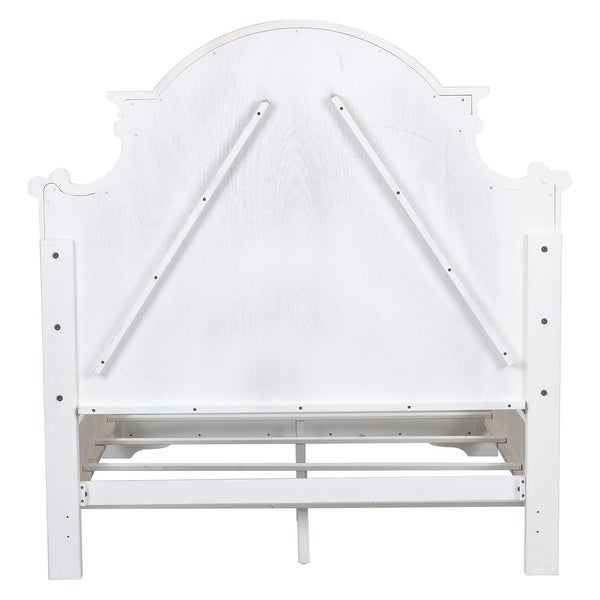 Magnolia Manor Antique White King Panel Headboard - - 25721449