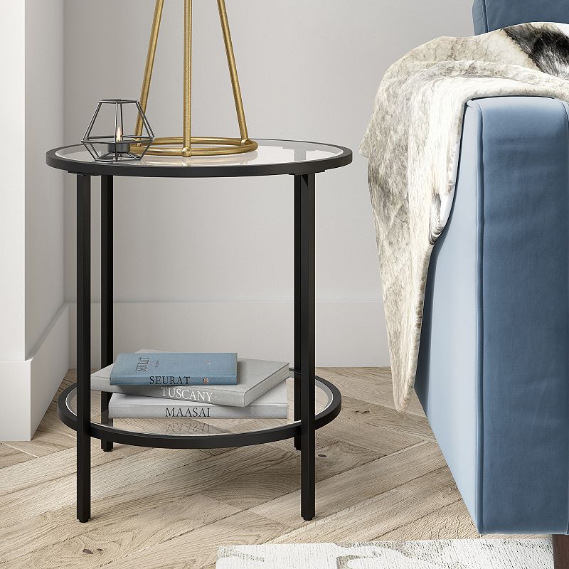 Finley and Sloane Round Sivil End Table