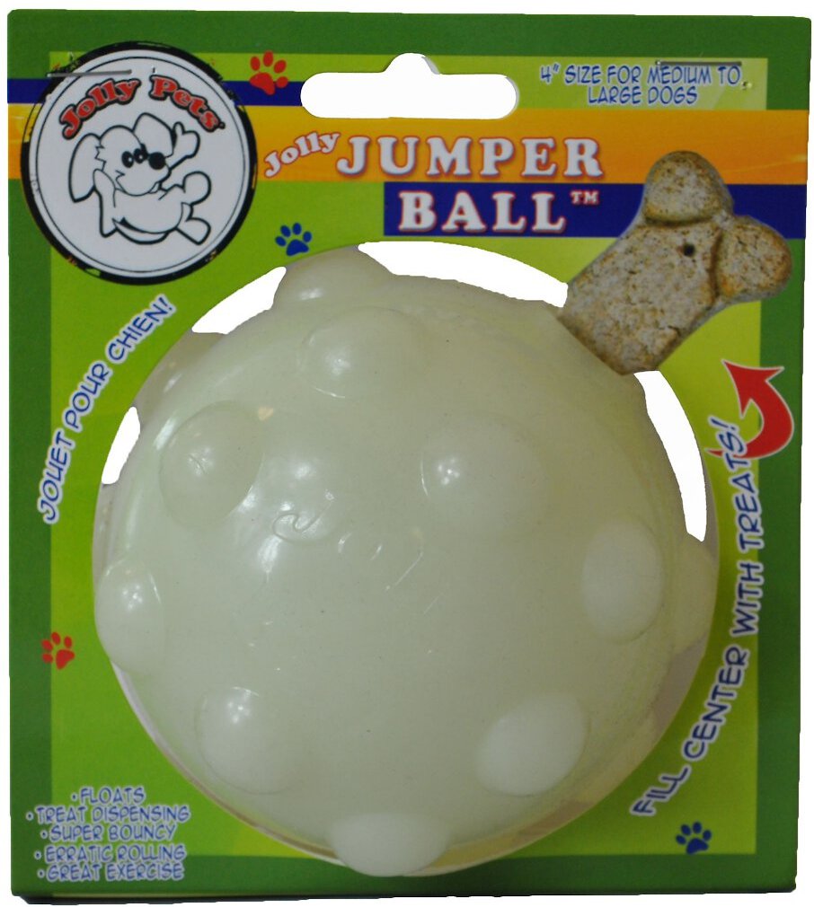 Jolly Pets Jolly Jumper Ball Dog Toy， Glow