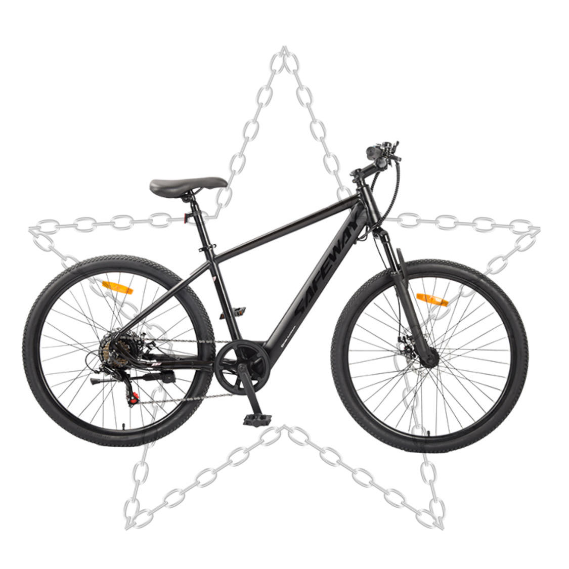 Two wheel electric mountain bike disc brake 7Speed CE 250/350 w hidden battery 27.5 inch wheel electric suspension mountain bike