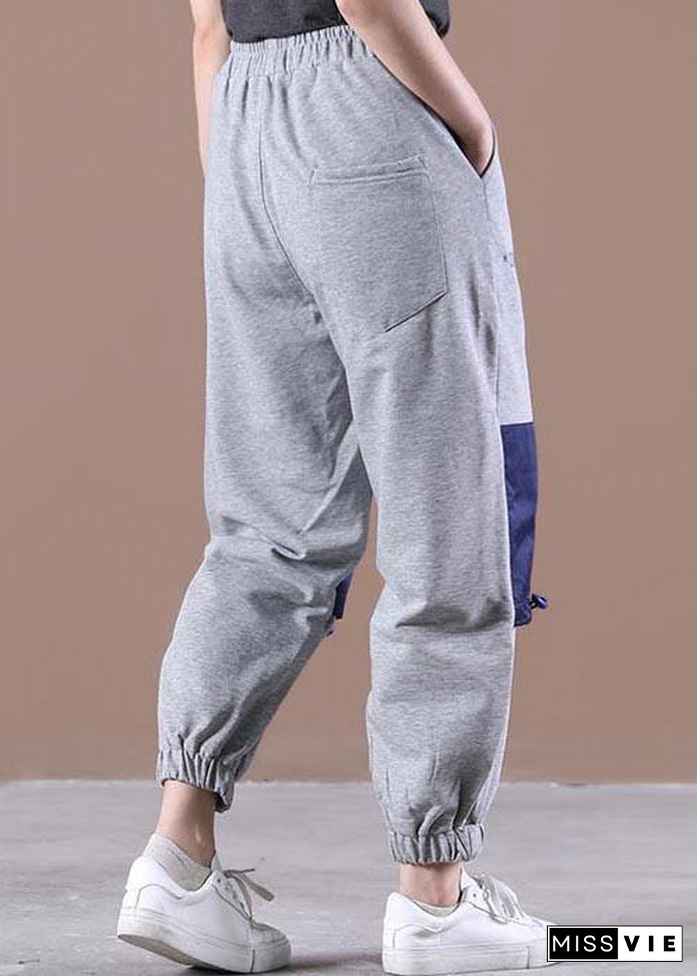 Stylish Grey Graphic Jogging Summer Cotton Pants