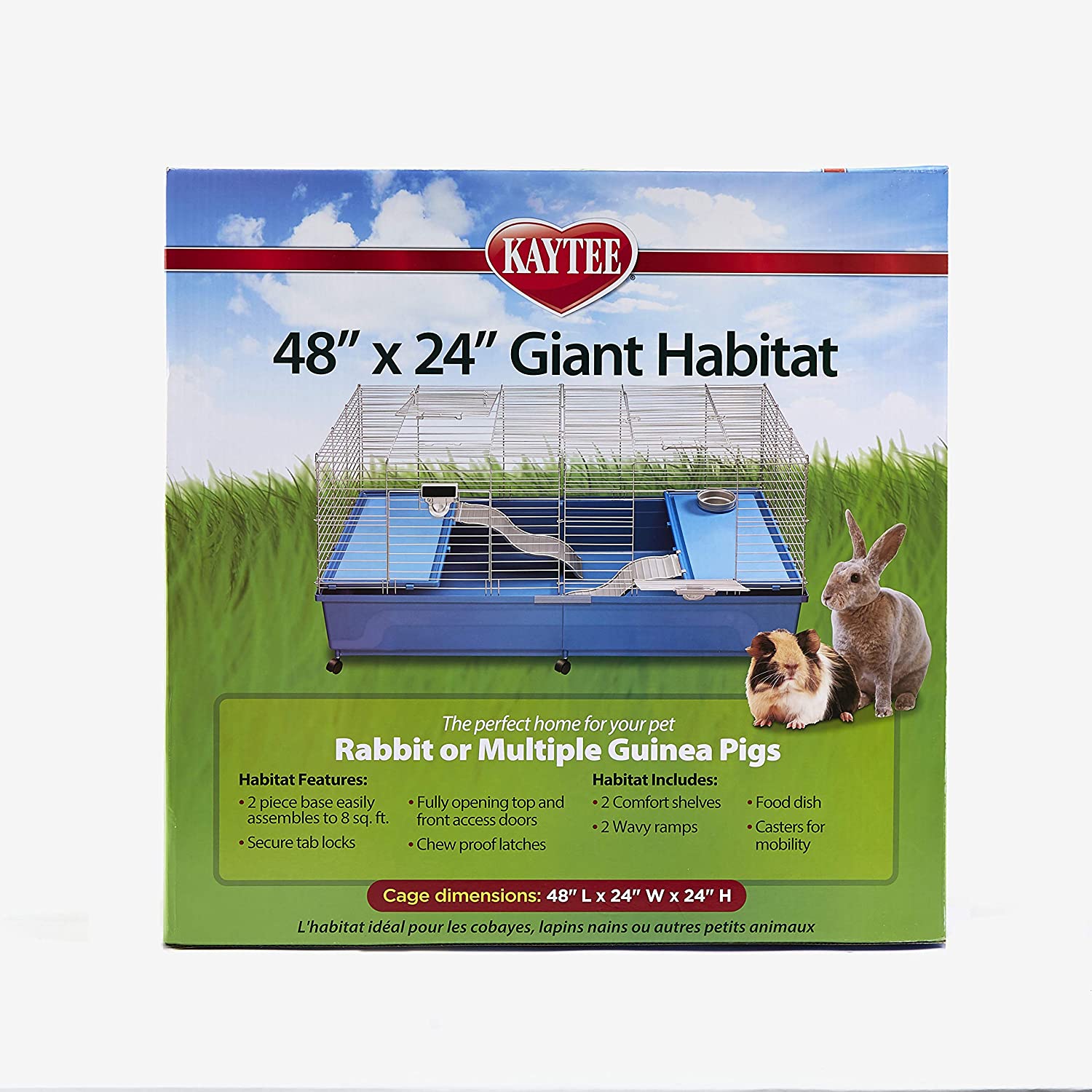 Kaytee My First Home 2-level Pet Habitat， 48 X 24