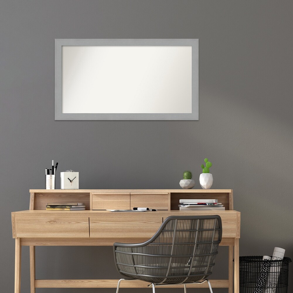 Choose Your Custom Size  23 in short side  Brushed Nickel Framed Bathroom Vanity Wall Mirror