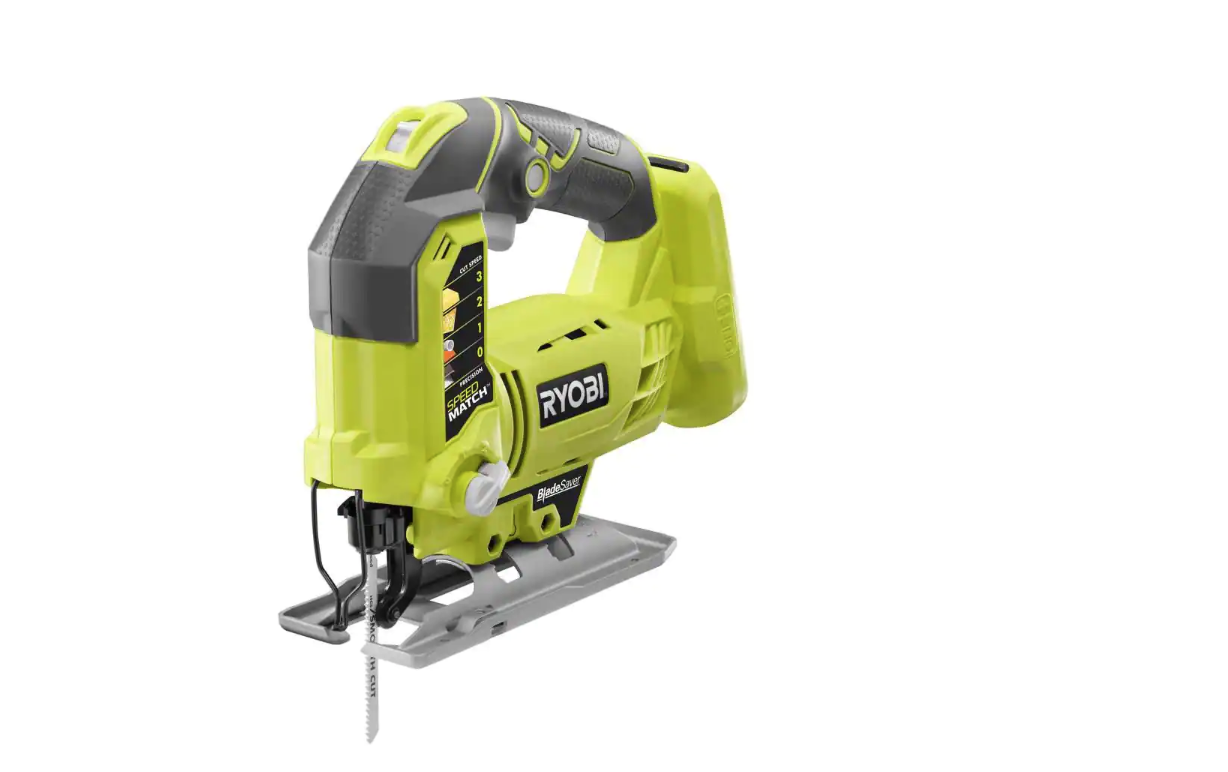 RYOBI P553-P5231 ONE+ 18V Lithium-Ion Cordless 7-1/4 in. Compound Miter Saw and Orbital Jig Saw (Tools Only)