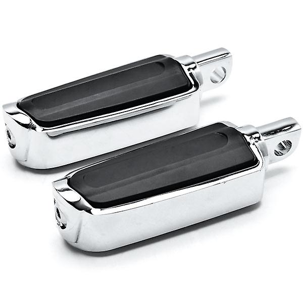 Motorcycle Front Rear Footpeg Foot Rests Tribal Design Chrome Compatible with Harley-Davidson CVO Style Footpeg Mount