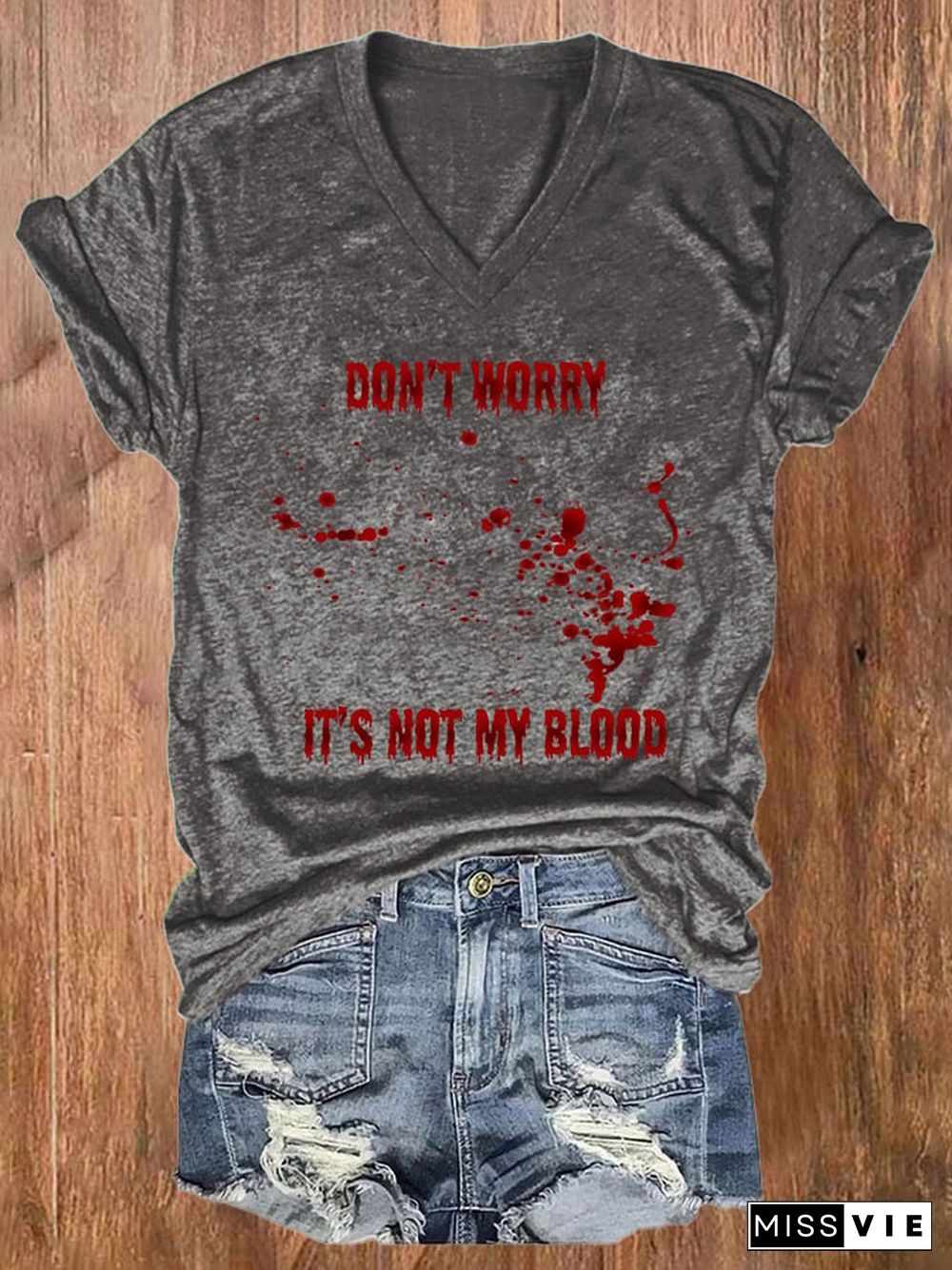 Don'T Worry... It Isn'T Mine Print Short Sleeve T-Shirt