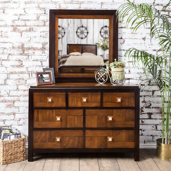 Furniture of America Figh Contemporary Walnut 4-piece Bedroom Set - - 9239955